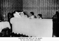 Louis Pasteur sur son lit de mort