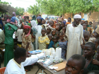 Tests d'infestation au paludisme au Niger