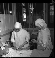 Vie à l'Hôpital Pasteur entre 1950 et 1954