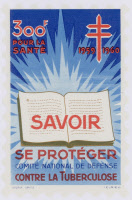 Timbre antituberculeux 1959-1960 "Savoir se protéger"