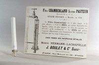 Filtre Chamberland - méthode Pasteur