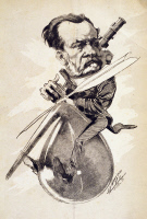 Caricature de Louis Pasteur par Luque en 1884