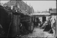 Quartier des chiffonniers à Paris pendant l'épidémie de peste de 1920
