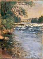 Rivière peinte par Edelfelt en 1885.