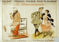 Affiche de prévention contre le paludisme vers 1915-1920