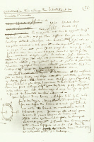 Page manuscrite d'un cahier de laboratoire