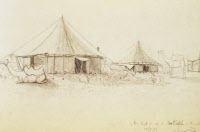Tentes de Paul-Louis Simond et son équipe à Mundra (Inde) en 1897