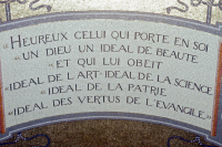 Texte figurant à l'entrée de la crypte de Louis Pasteur