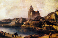 Vue de Dole en 1825.
