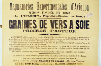Affiche de la magnanerie expérimentale d'Avignon