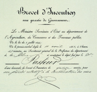 Brevet d'invention pour un procédé de conservation des vins par Louis Pasteur le 11 avril 1865.