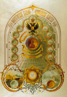 Diplôme de la médaille d'or russe de Pasteur