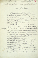Manuscrit sur l'anatoxine diphtérique écrit par Gaston Ramon