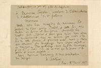 Lettre manuscrite de Pasteur