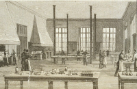 Le laboratoire des élèves vers 1890