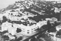 Vue aérienne de l'Institut Pasteur de Dakar en 1970.
