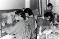 Laboratoire de recherche sur le Sida en 1985