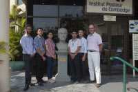 Unité de Virologie de l'Institut Pasteur du Cambodge - projet "South-East Asia Encephalitis" - en 2015. 