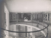Salle du BCG, fichier et bibliothèque du BCG vers 1932