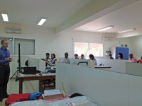 Cours d'immunologie à l'Institut Pasteur de Madagascar en octobre 2015.