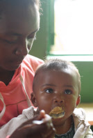 Centre de nutrition dans le quartier 67ha, un des plus pauvres d'Antananarivo (Madagascar)