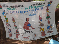 Affiche de tradipraticien à Bérégadougou, Burkina Faso