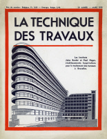 Couverture de revue présentant l'Institut Bordet en 1939