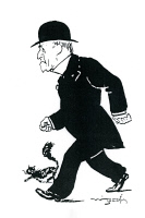 Caricature d'Adrien Loir vers 1930