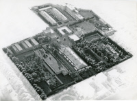 Vue aérienne de l'Institut Pasteur d'Iran vers 1954