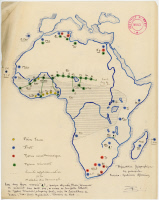"Répartition géographique des principales épidémies africaines" 1926