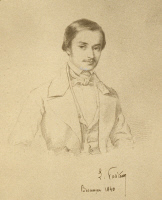 Arthur Tourangin, dessin à la mine de plomb par Louis Pasteur
