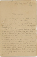 Lettre d'Alexandre Yersin à sa mère datée du 24 juin 1894. Page 1.