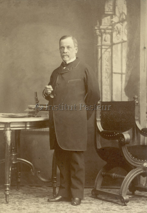 Louis Pasteur en 1884. Photo Petersen.