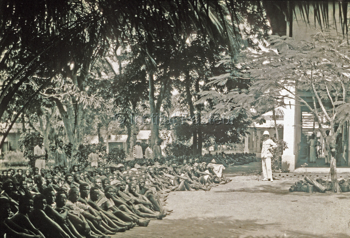 Pavillon des sommeilleux, Institut Pasteur de Brazzaville, v. 1930