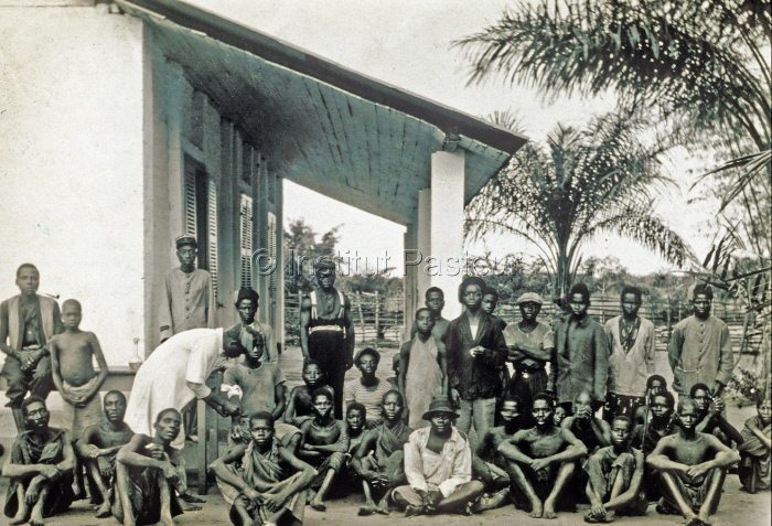 Camp des sommeilleux, Institut Pasteur de Brazzaville, v. 1930