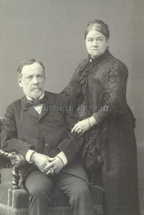 Louis Pasteur et son épouse Marie née Laurent vers 1884.