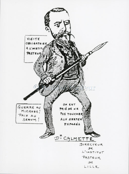 Caricature d'Albert Calmette