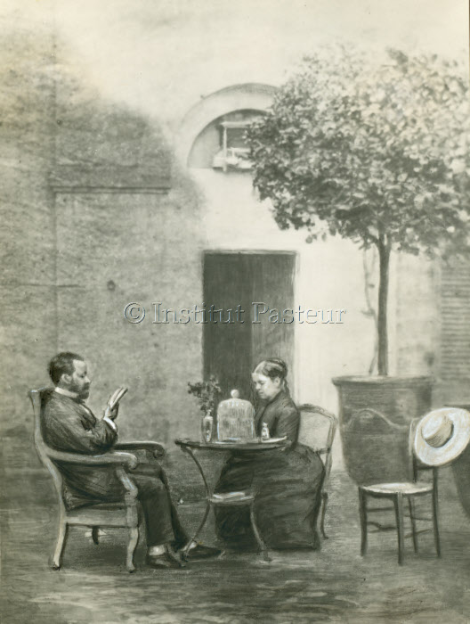 Pasteur et sa femme près d'Alès