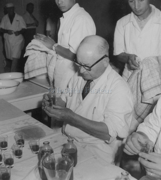 Institut Pasteur du Maroc. Campagne de vaccination antipoliomyélitique en 1953