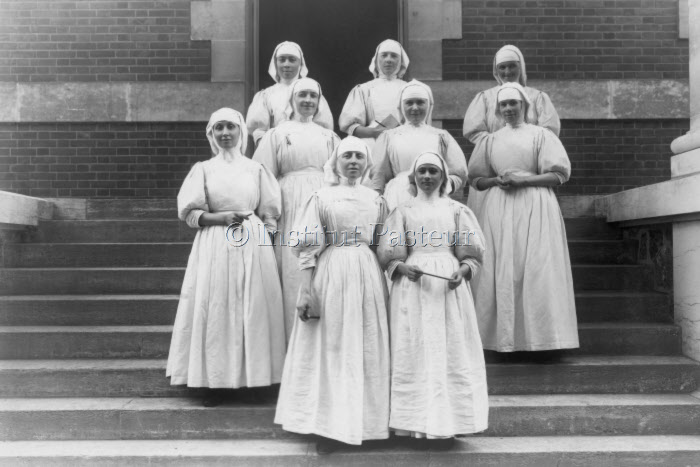 Soeurs de Saint-Joseph de Cluny, infirmières de l'Hôpital Pasteur vers 1910-1920