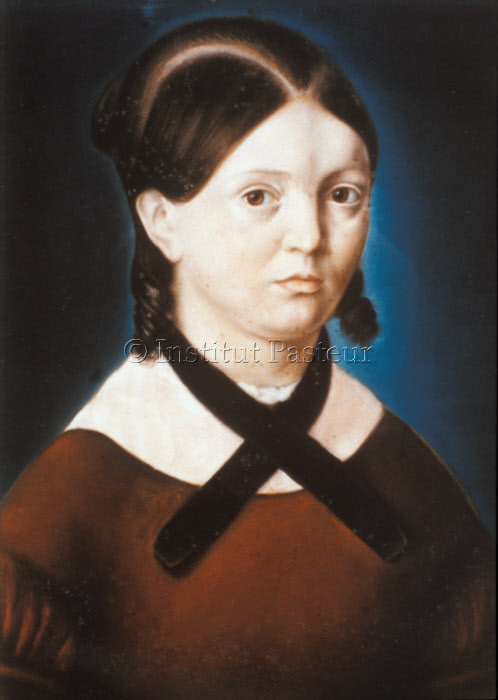 Madame Legendre, pastel exécuté par Louis Pasteur en 1839