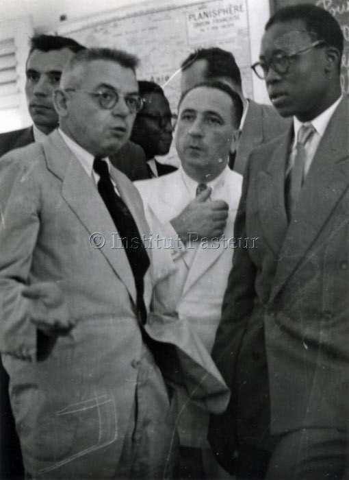 Dr Hervé Floch et Jospeh Conombo, Guyane 1954
