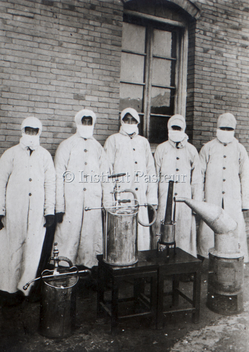 Epidémie de peste en Mandchourie (Chine) en 1911
