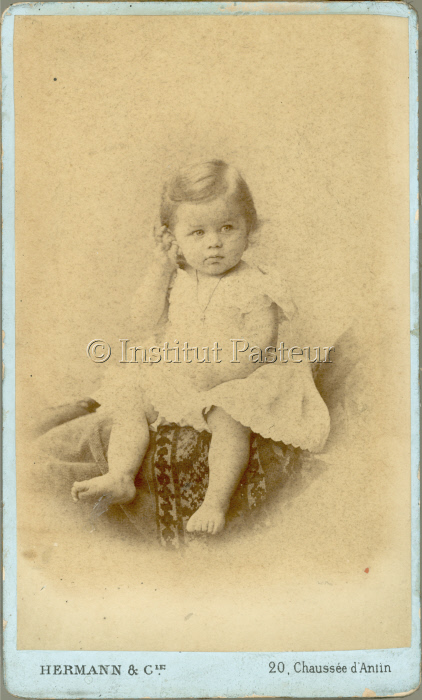 Louis Pasteur Vallery-Radot bébé.