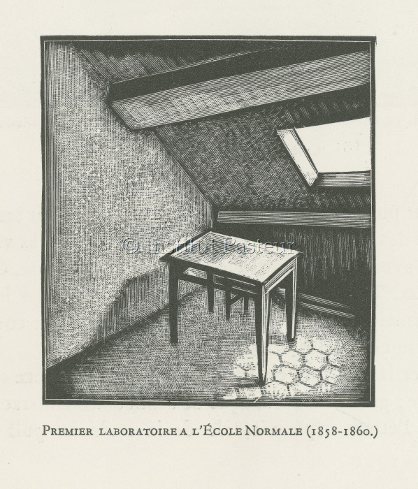 Sous-pente à l'ENS utilisée par Louis Pasteur de 1858 à 1860