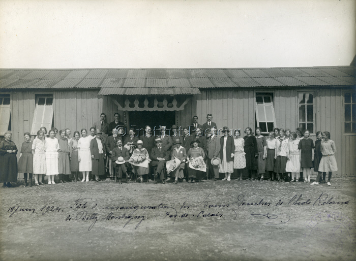 Inauguration des Balns-Douches de l'Ecole Roland de Billy-Montigny en 1924