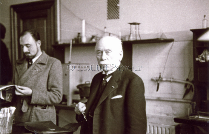 Jules Bordet à l'Institut Pasteur de Bruxelles vers 1950
