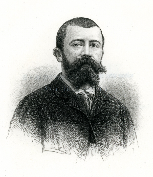 Portrait gravé de Louis Thuillier (1856-1883) par Jules Massart