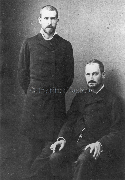 Emile Roux et Isidore Straus en 1883