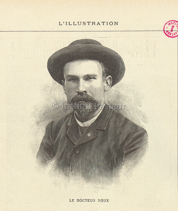 Portrait d'Emile Roux illustrant un article dans l'illustration en 1894